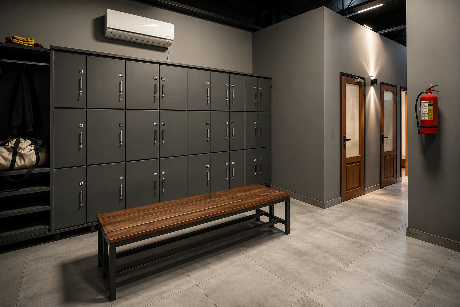 Locker room
